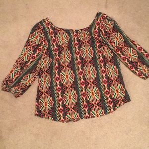 Aztec print shirt